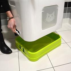 Maison de toilette pour chats Cube 2 en 1