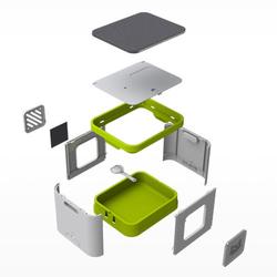 Maison de toilette pour chats Cube 2 en 1